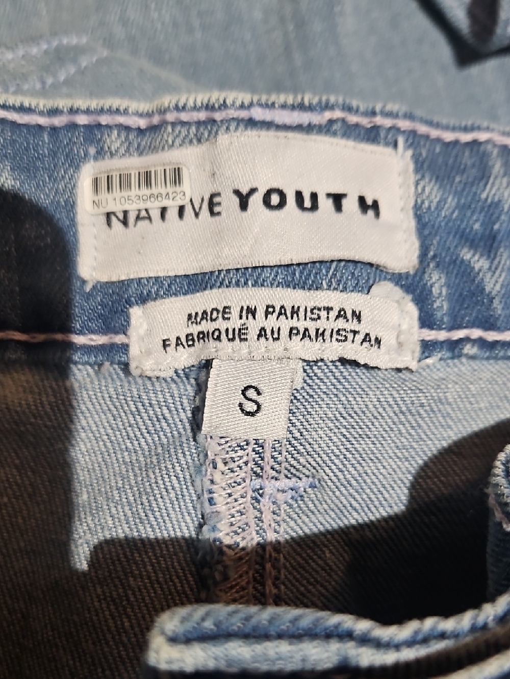 Free People x Native Youth Heart Cut Out Wide Leg Jeans Size Small - Picture 4 of 6